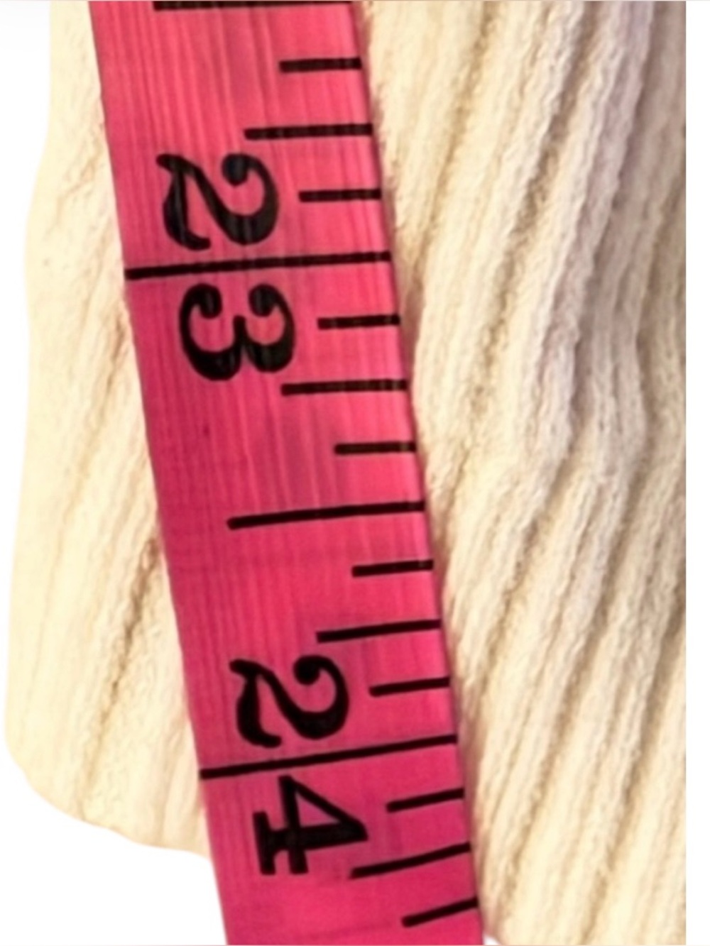 Poof! Ivory Ribbed Leggings with Button Hem Details Size M/L - Picture 6 of 7